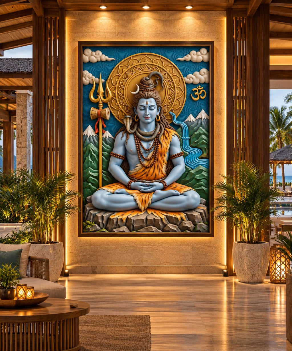 Meditation Shiva Wall Art