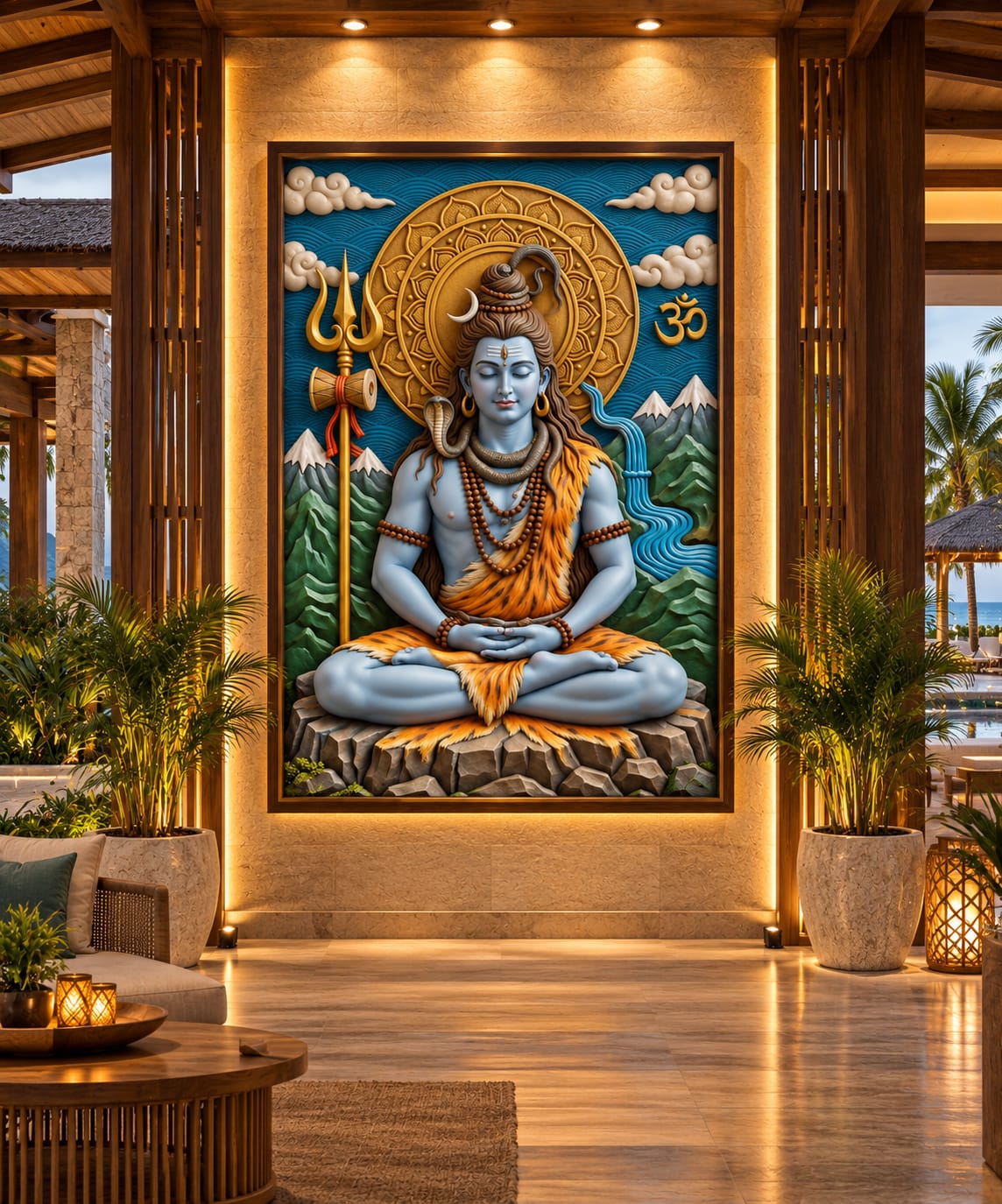 Meditation Shiva Wall Art