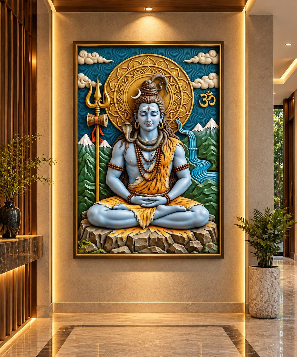 Meditation Shiva Wall Art