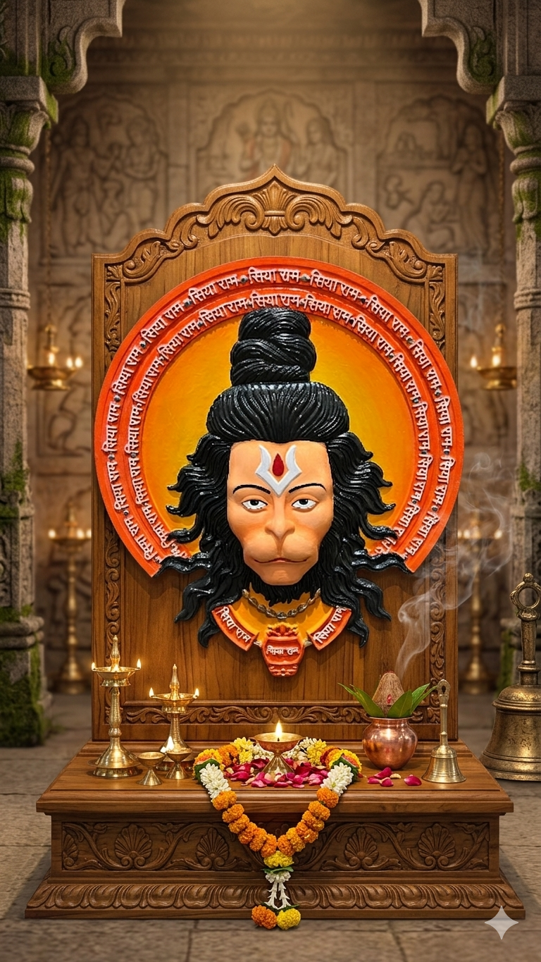 Lord Hanuman Art Piece