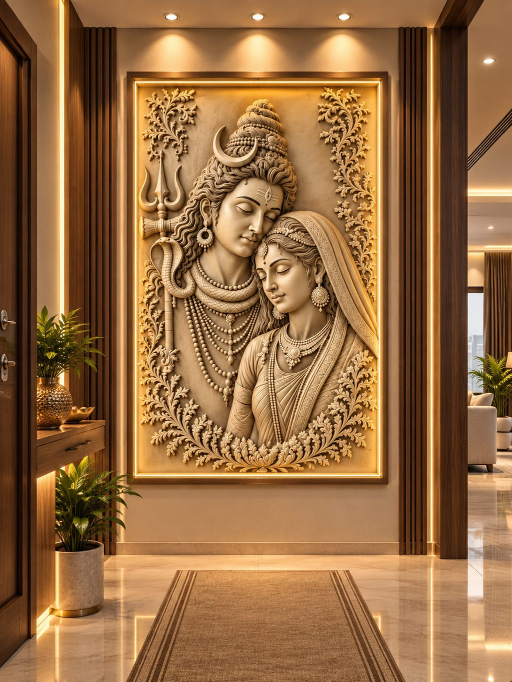 Shiv Parvati Wall Art