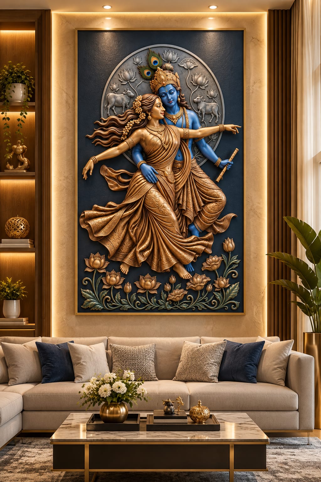 Radha Krishna Wall Art