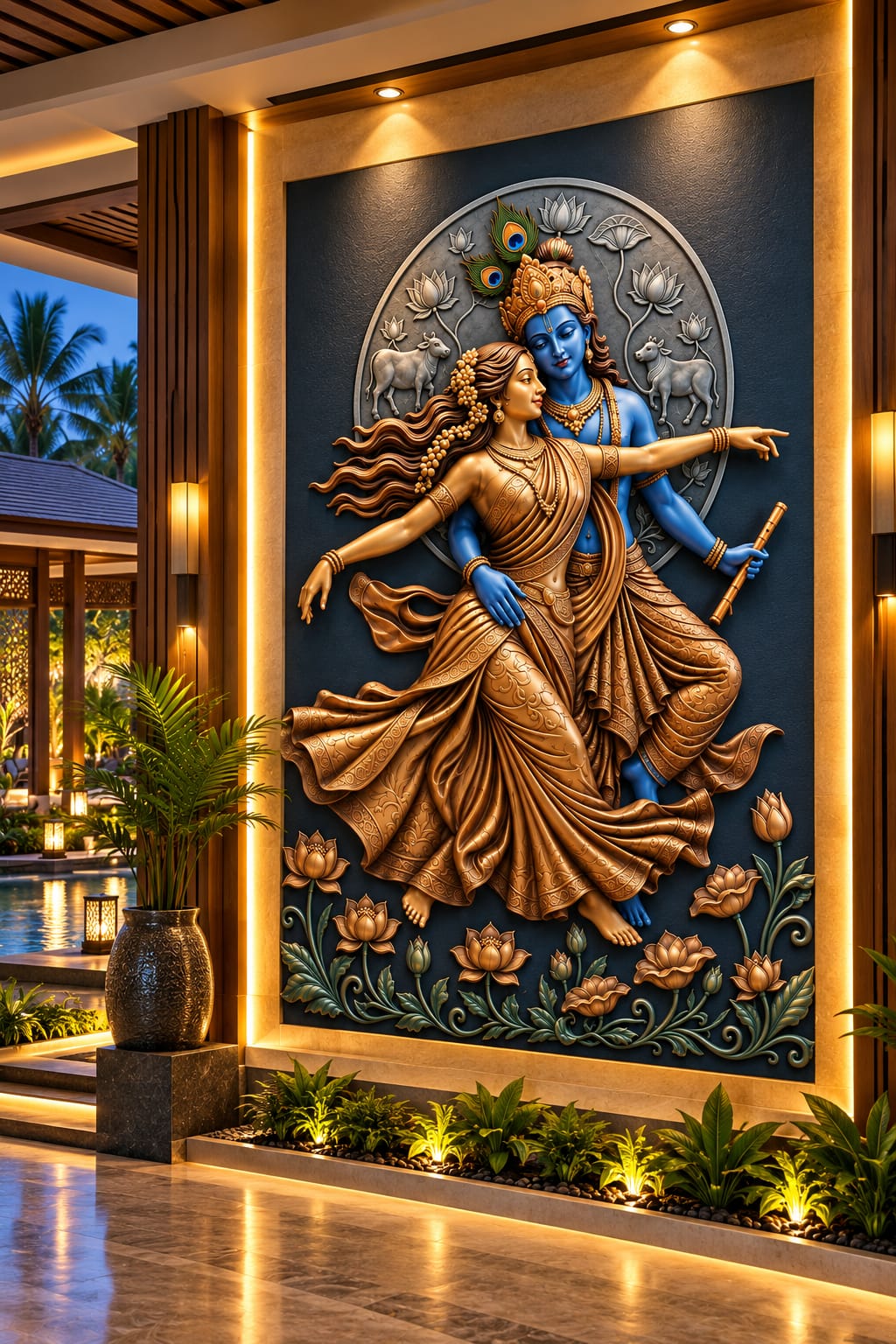 Radha Krishna Wall Art