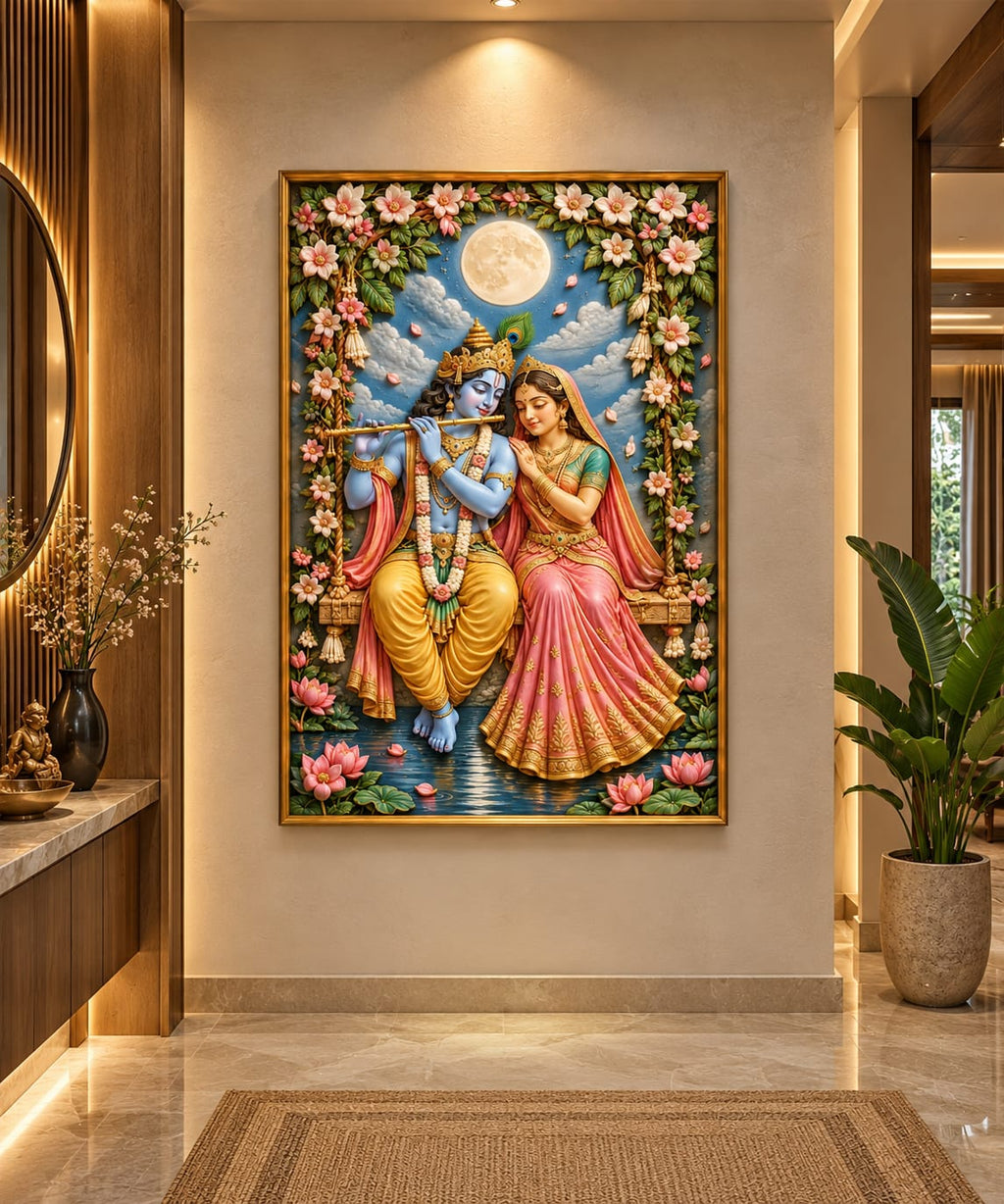 Radha Krishna Wall Art