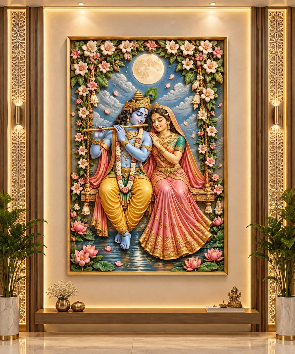 Radha Krishna Wall Art