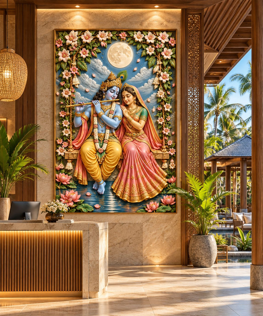 Radha Krishna Wall Art