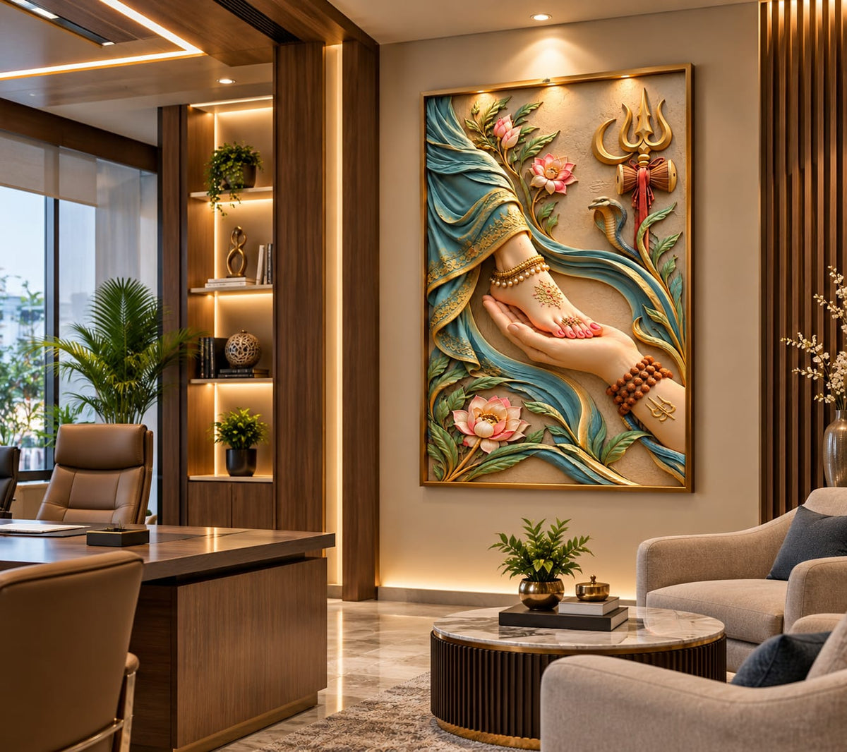Lord Shiva and Maa Parvati Wall Art