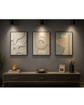Abstract Textured Wall Art Set of 3