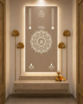 Backlit Om Mandala Mandir Panel