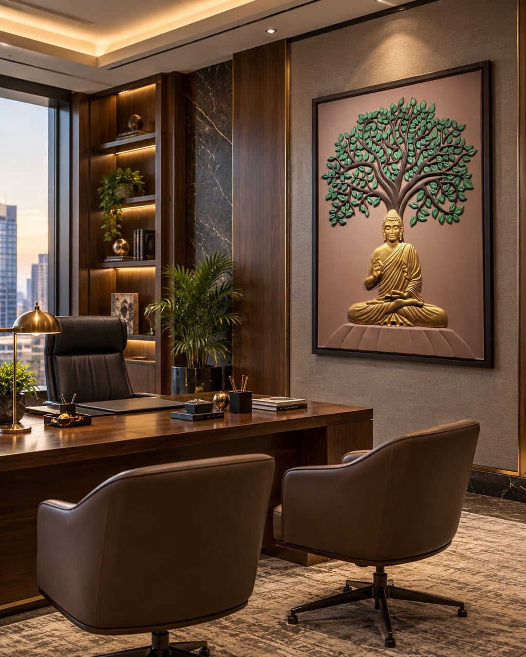 Buddha Under Tree Wall Art