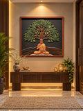 Buddha Under Bodhi Tree 3D Mural