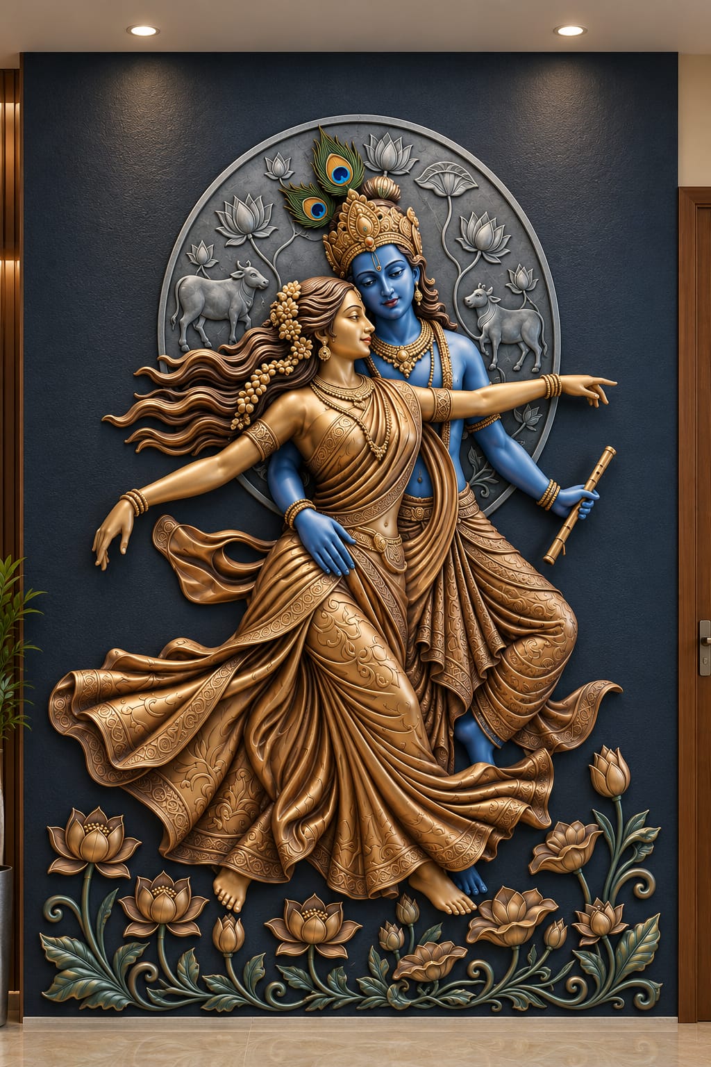 Radha Krishna Wall Art