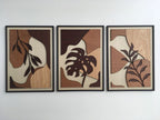 Botanical Wooden Wall Art Set
