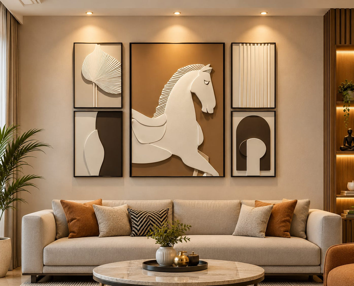 premium horse wall art set