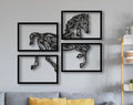 Geometric Horse Metal Wall Art