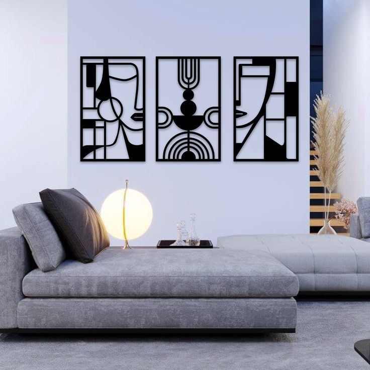 Abstract Metal Wall Art Set
