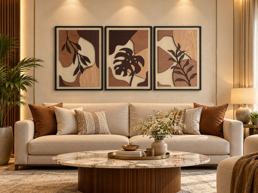 Botanical Wooden Wall Art Set