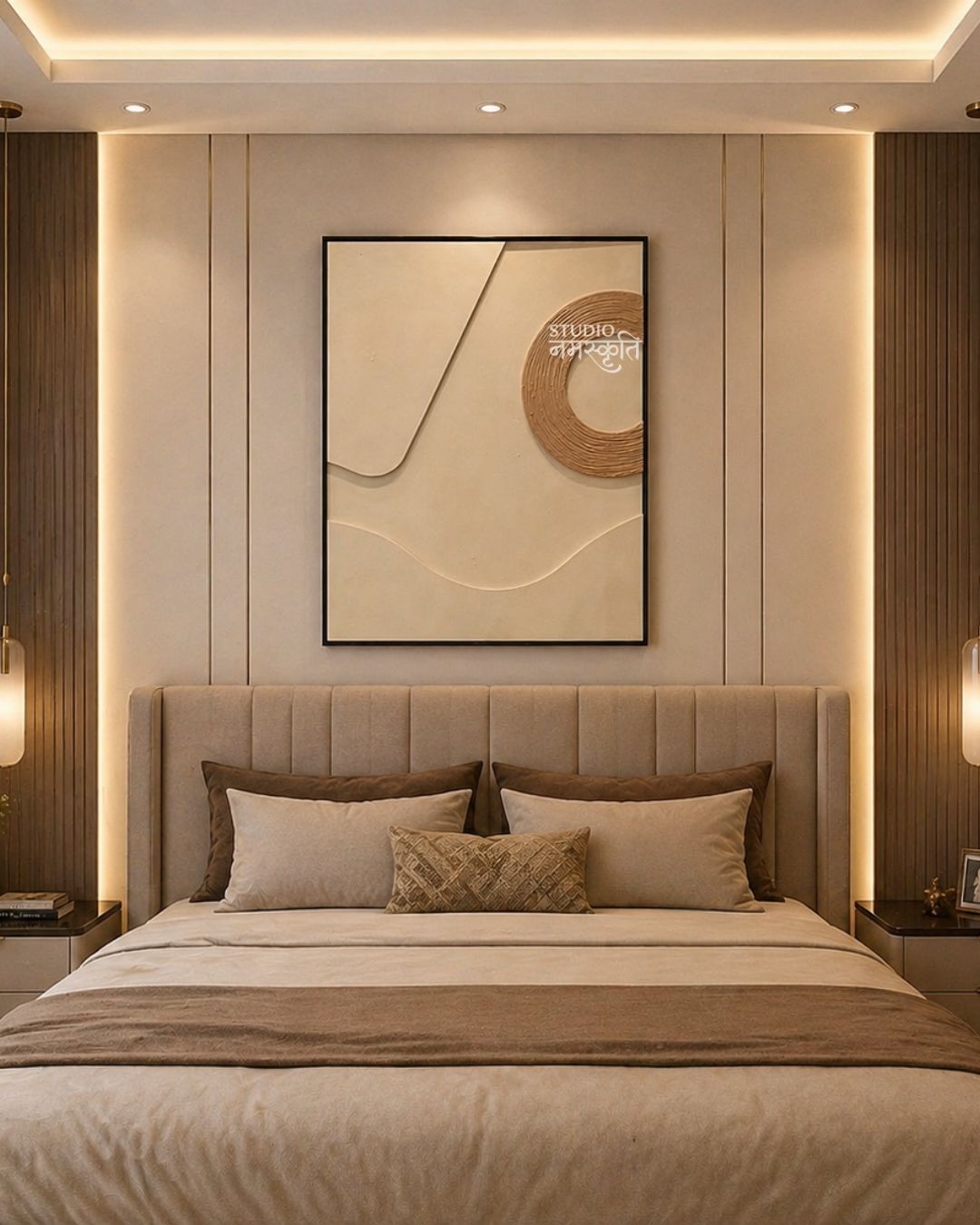 Minimalist Ivory Textured Wall Art