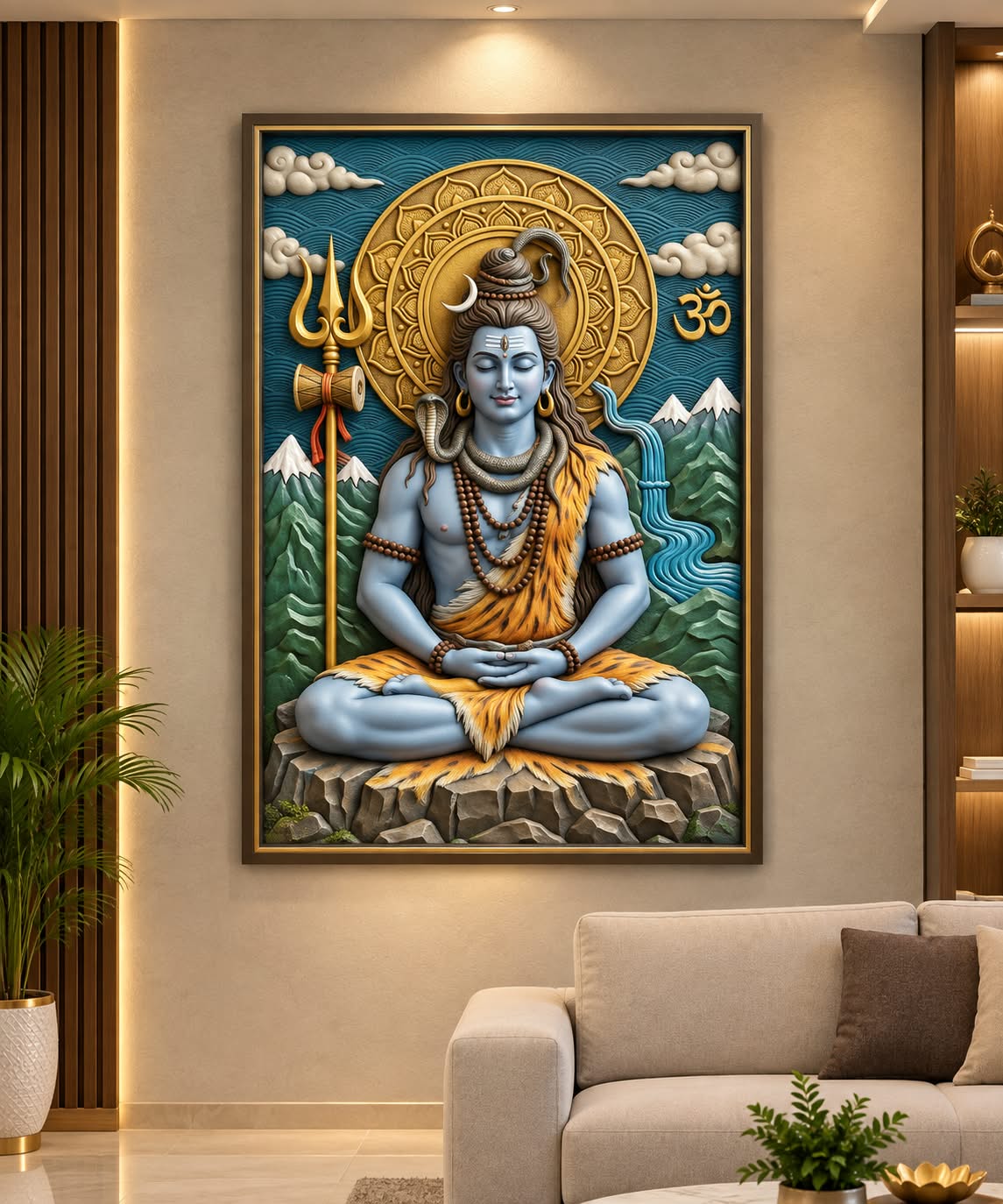 Meditation Shiva Wall Art