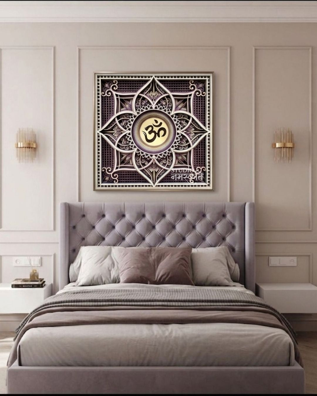 Om Mandala Layer Art