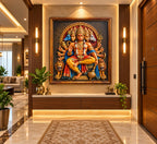 Panchmukhi Hanuman Ji 3D Relief Wall Art