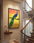 Peacock at Sunset 3D Art