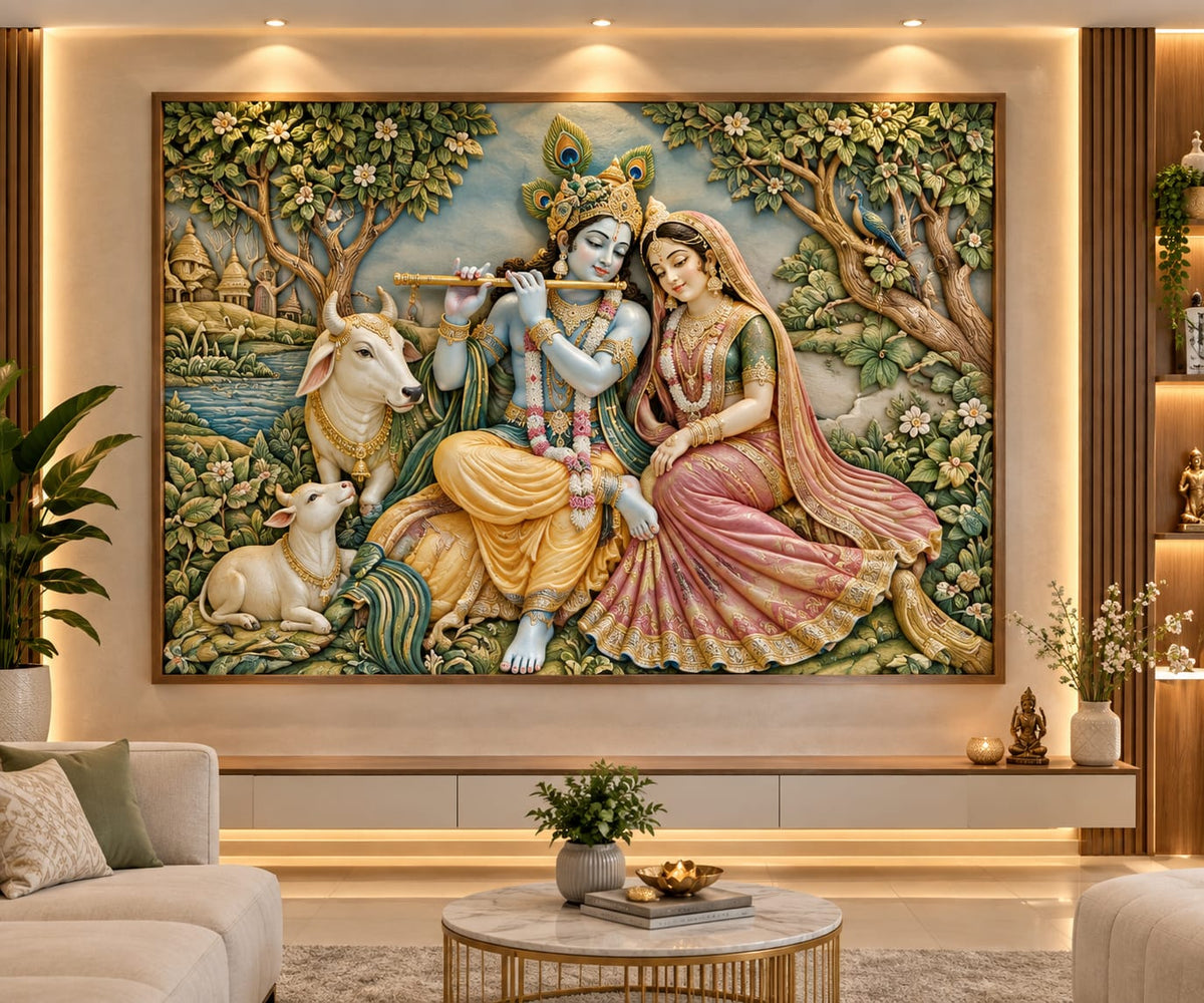 Radha Krishna Wall Art