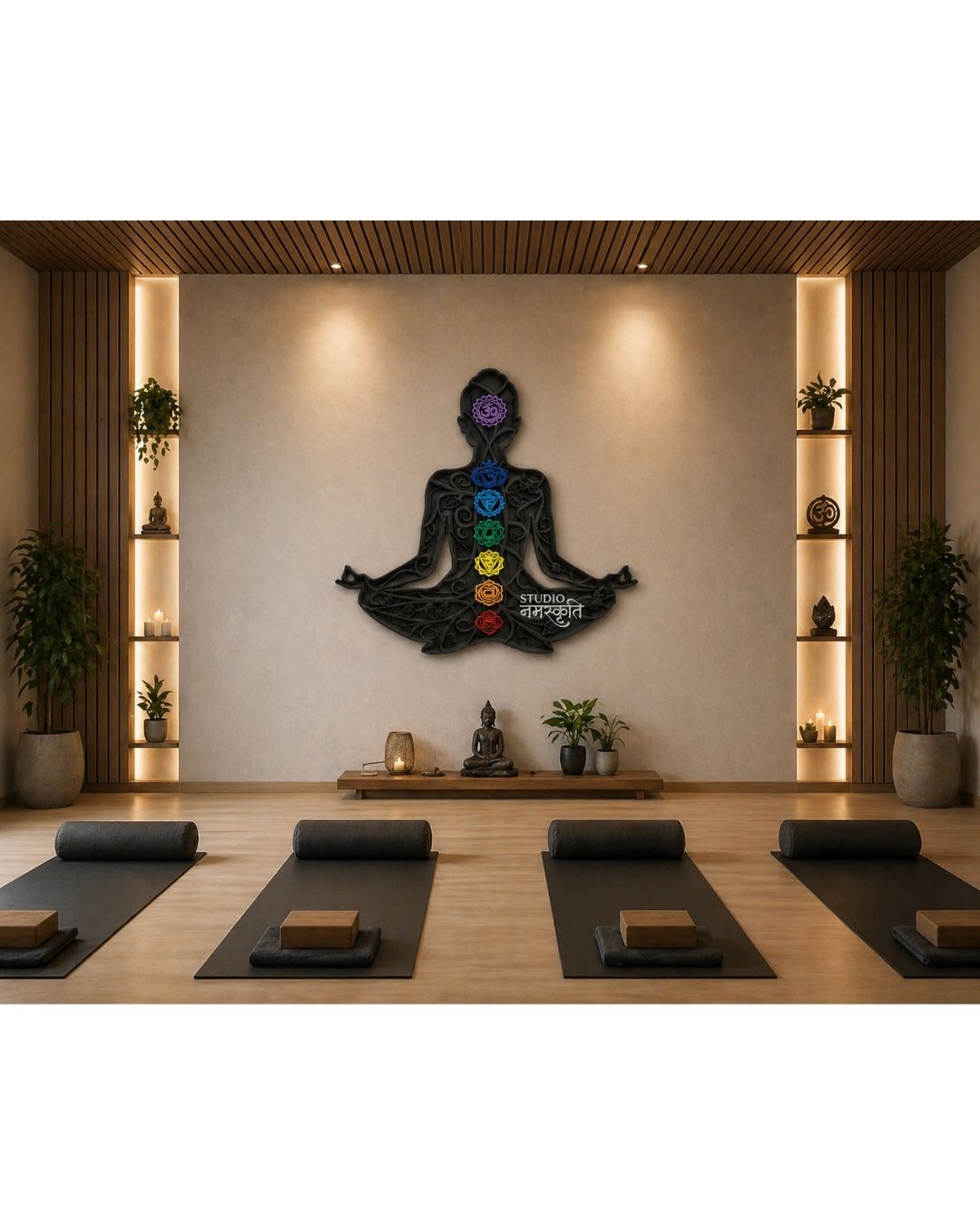 Seven Chakra Meditation Wall Art