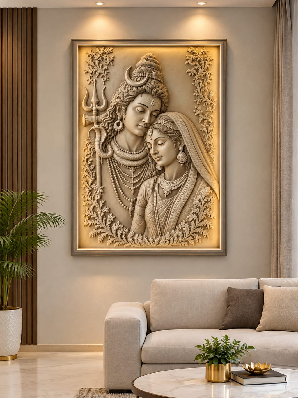 Shiv Parvati Wall Art