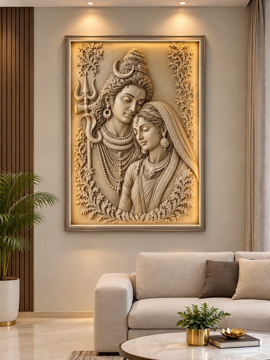 Shiv Parvati Wall Art