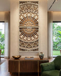 Sunburst Mandala Duo Panel